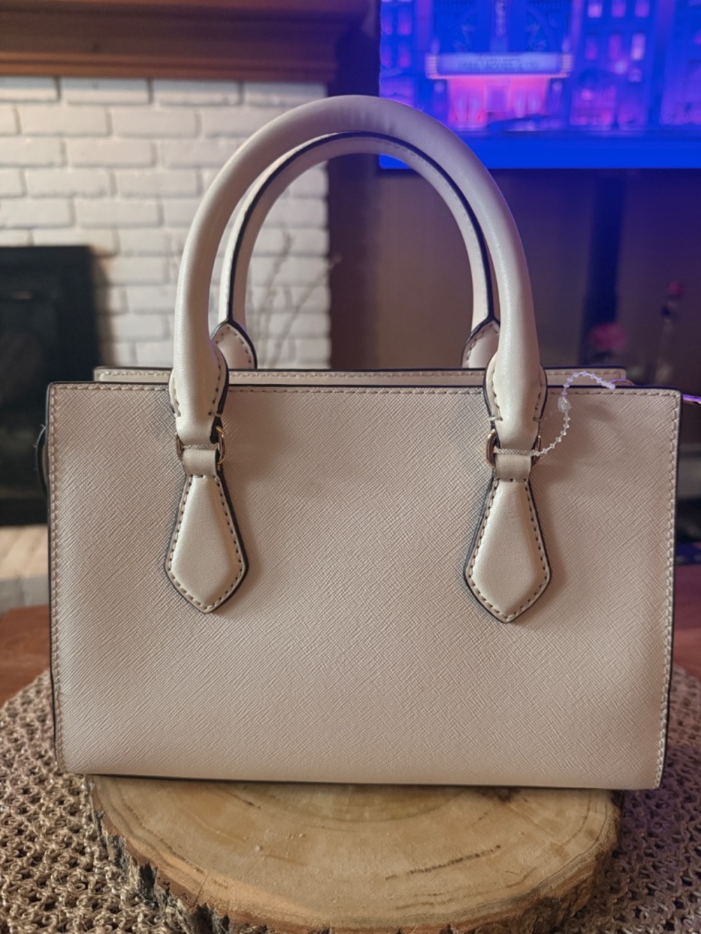 Marilyn Medium Saffiano Leather Satchel - Picture 2 of 2